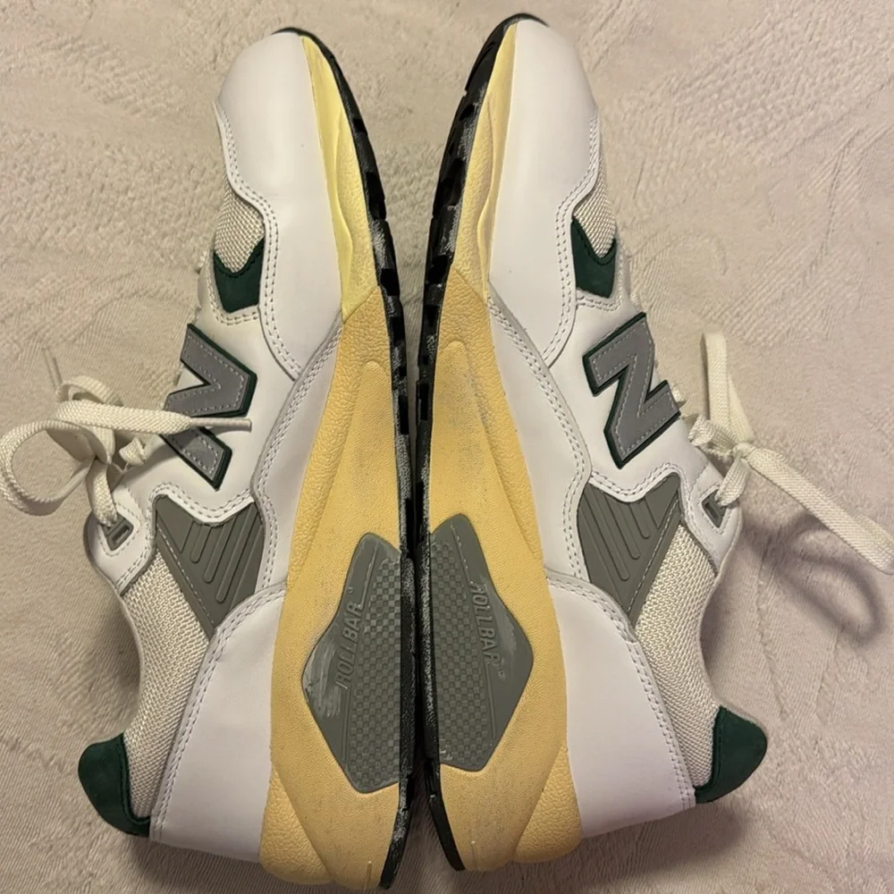 Mens 12 New Balance White Nightwatch Green 580 sneakers